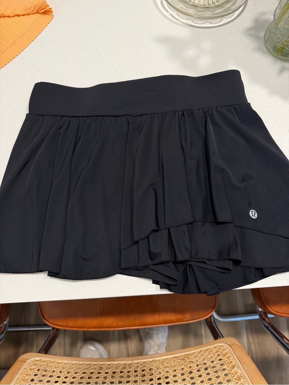 lululemon athletica Black Flowy Athletic Skort